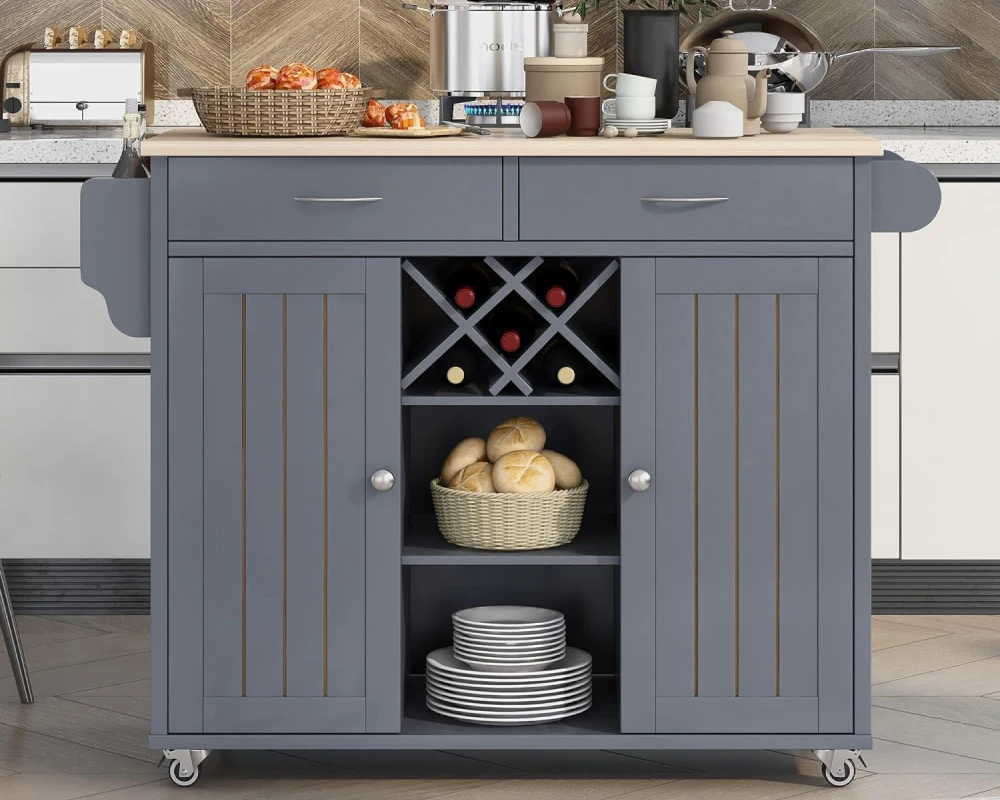 kitchen island with cabinet
