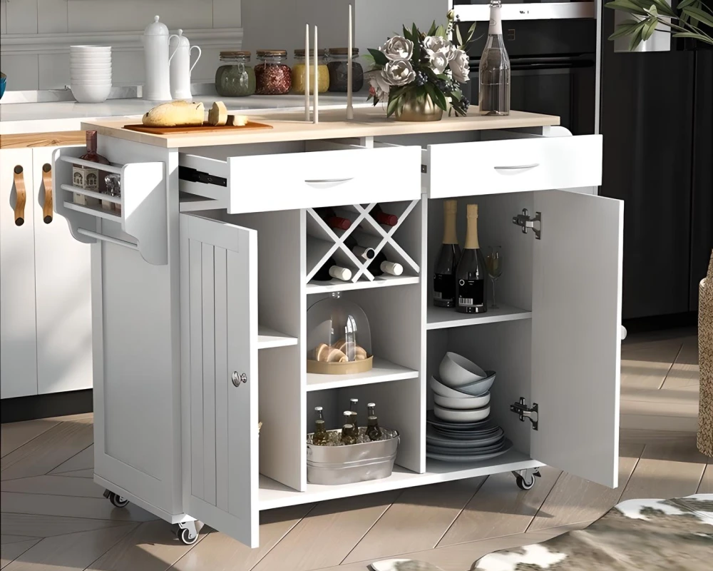 kitchen island with cabinet