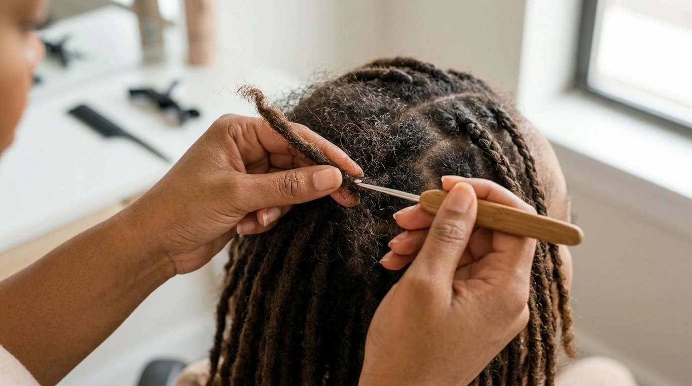 Crochet Hook for Locs & Braids: Smooth Frizz Safely