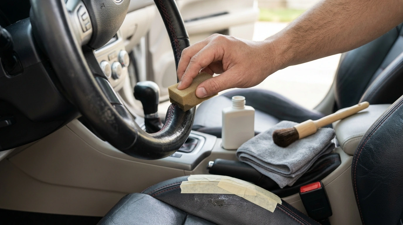QuickFix Leather Repair Liquid: Fix Scuffs in Cars & Gear