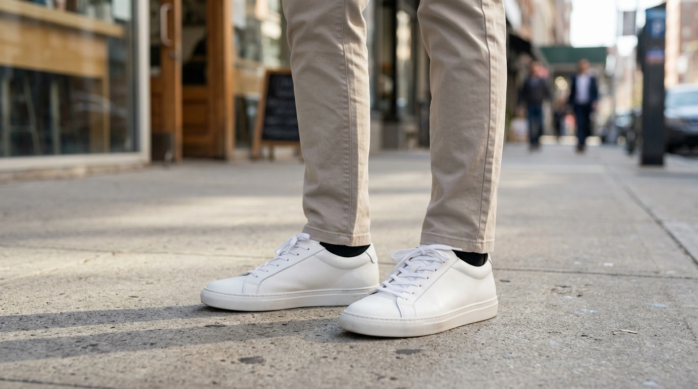 Tommy Hilfiger Men’s White Leather Sneakers Review