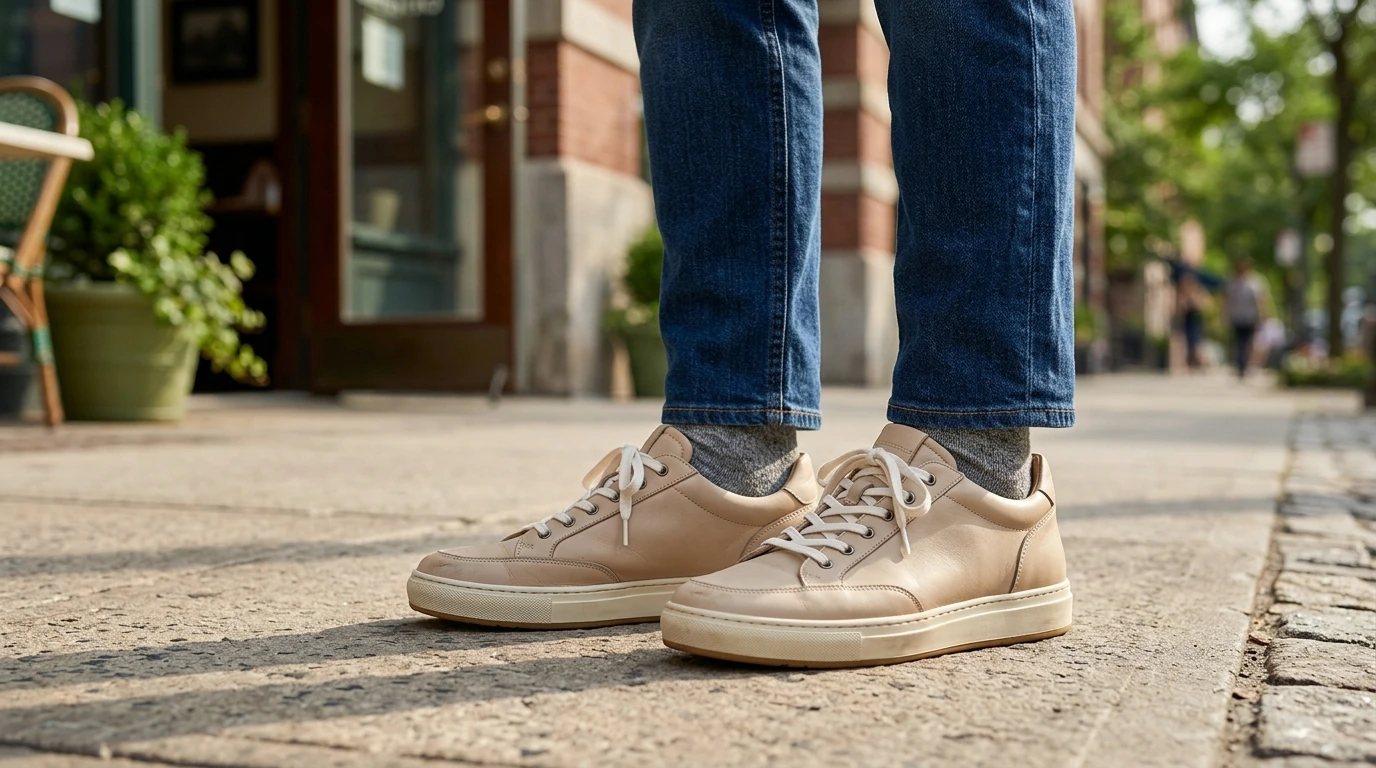 Vans Men’s Beige Leather Lace-Ups: Fit, Style, Care