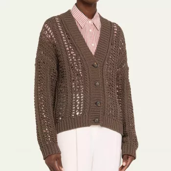 How to Style a Brunello Cucinelli Openwork Cotton Cardigan
