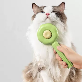 Self-Cleaning Grooming Brush for Cats & Dogs: Less Shed