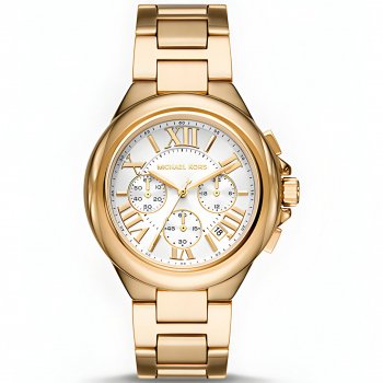 Michael Kors Gold Chronograph Watch: Day-to-Night Shine